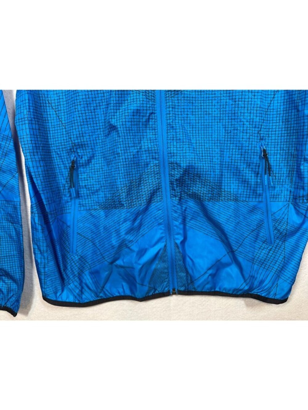Nike Men's Windrunner Windbreaker Jacket Hooded Royal Blue Black Size Medium M - Picture 5 of 13